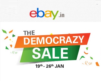 India Desire : Ebay Democrazy Sale Between 19th To 26th Jan 2016